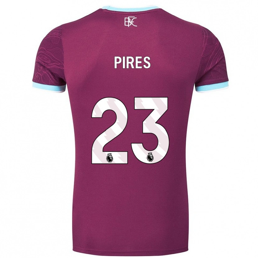 Danxen Kvinnor Lucas Pires #23 Vinröd Himmelsblå Hemmatröja Matchtröjor 2025/26 Tröjor T-Tröja