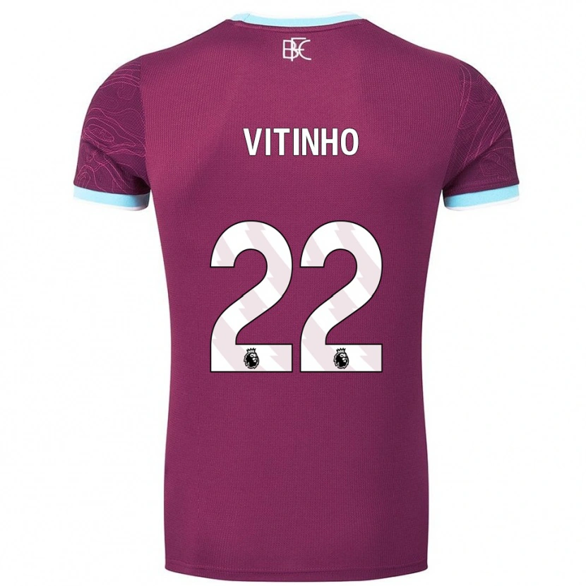 Danxen Kvinnor Vitinho #22 Vinröd Himmelsblå Hemmatröja Matchtröjor 2025/26 Tröjor T-Tröja