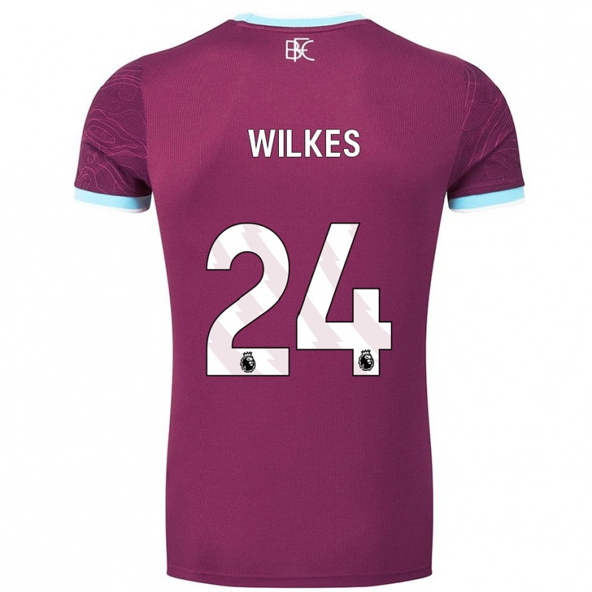 Danxen Kvinnor Tilly Wilkes #24 Vinröd Himmelsblå Hemmatröja Matchtröjor 2025/26 Tröjor T-Tröja