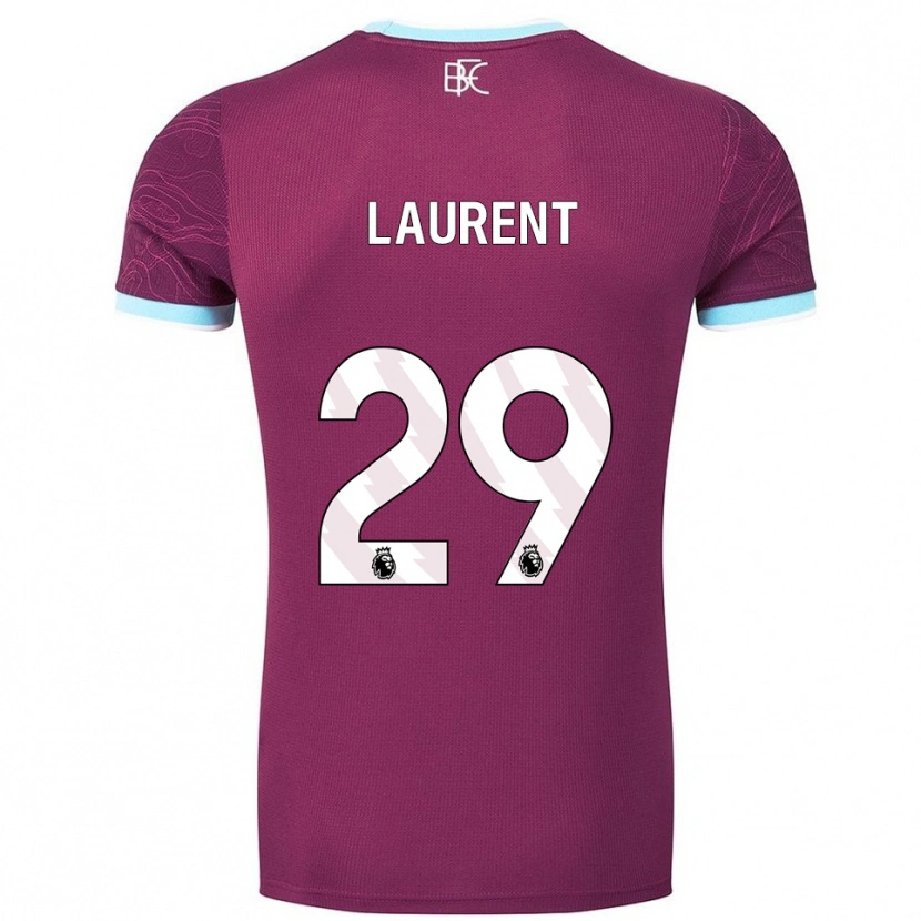 Danxen Kvinnor Josh Laurent #29 Vinröd Himmelsblå Hemmatröja Matchtröjor 2025/26 Tröjor T-Tröja