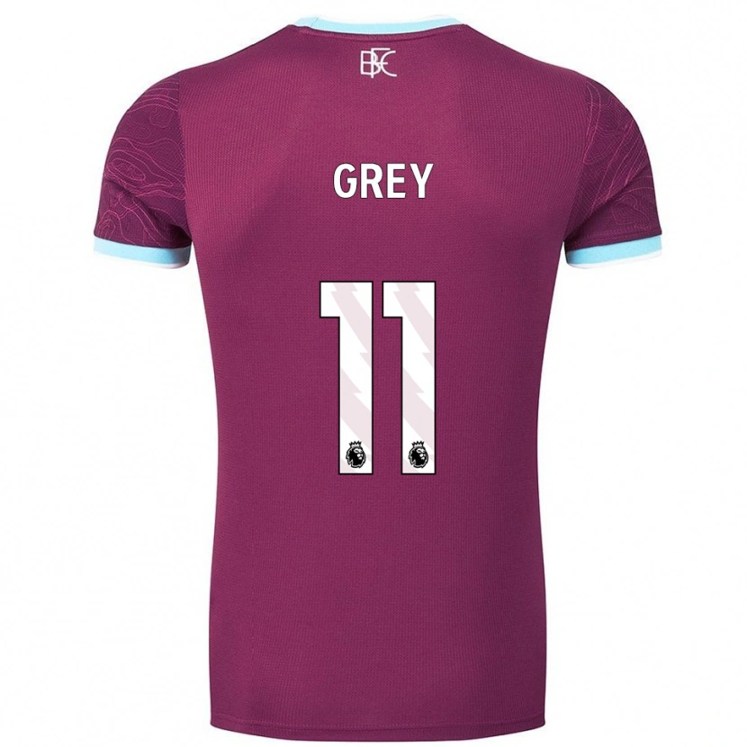 Danxen Kvinnor Anna Grey #11 Vinröd Himmelsblå Hemmatröja Matchtröjor 2025/26 Tröjor T-Tröja