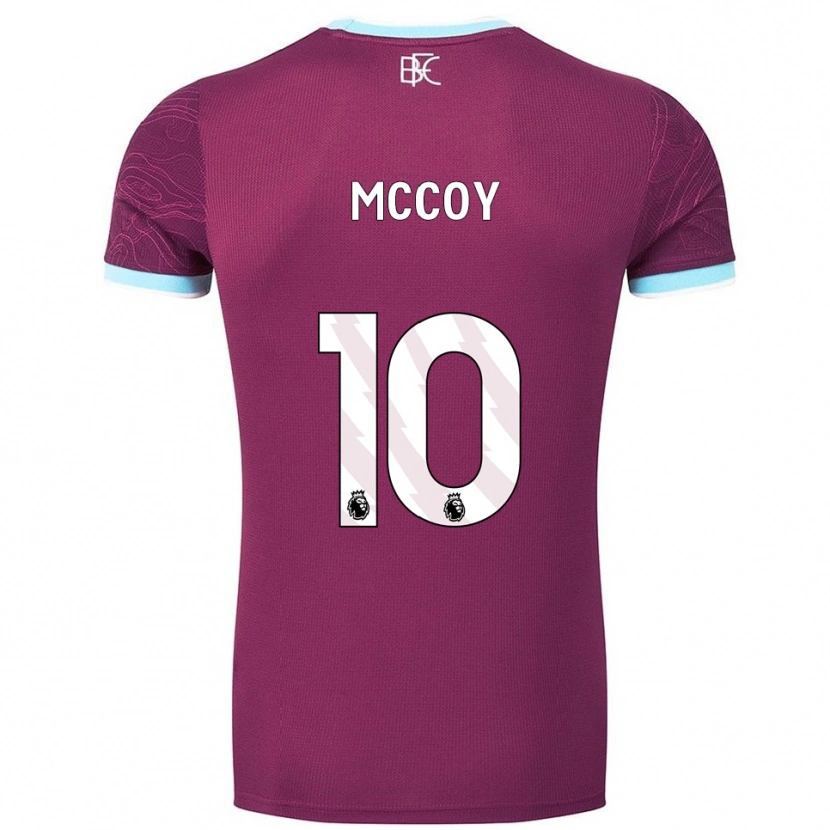 Danxen Kvinnor Adam Mccoy #10 Vinröd Himmelsblå Hemmatröja Matchtröjor 2025/26 Tröjor T-Tröja
