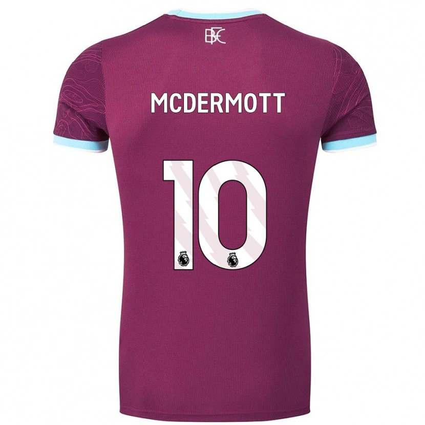 Danxen Kvinnor Tommy Mcdermott #10 Vinröd Himmelsblå Hemmatröja Matchtröjor 2025/26 Tröjor T-Tröja