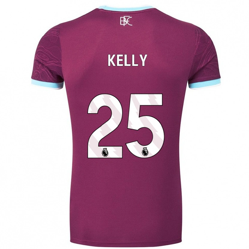 Danxen Kvinnor Aimee Kelly #25 Vinröd Himmelsblå Hemmatröja Matchtröjor 2025/26 Tröjor T-Tröja