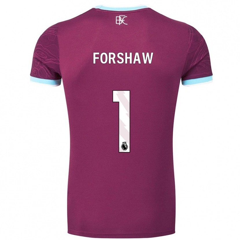 Danxen Kvinnor Lewis Forshaw #1 Vinröd Himmelsblå Hemmatröja Matchtröjor 2025/26 Tröjor T-Tröja