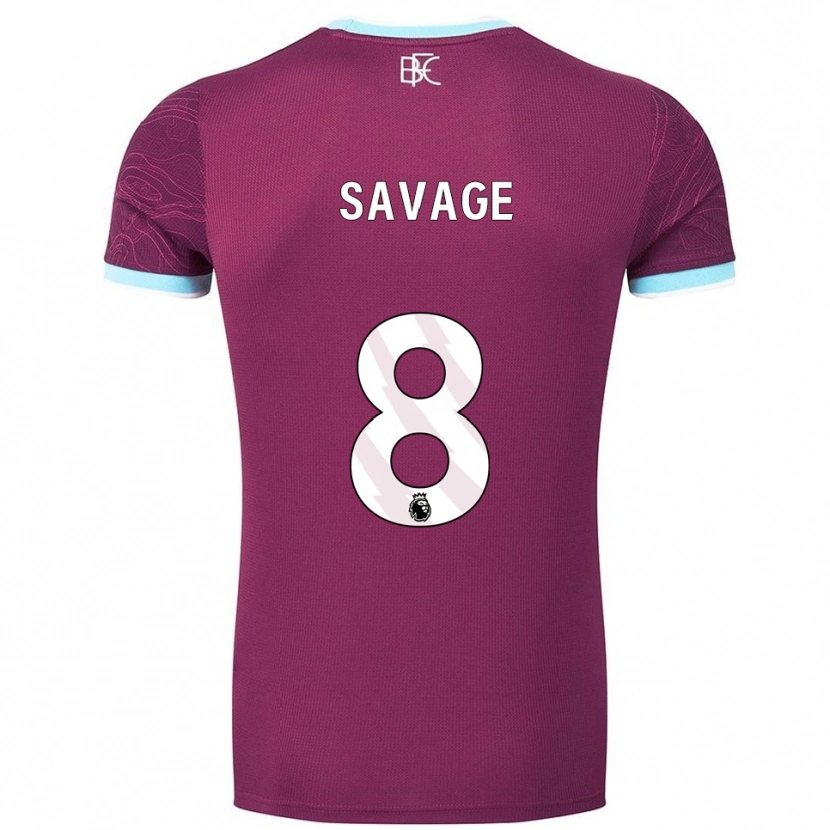 Danxen Kvinnor Troy Savage #8 Vinröd Himmelsblå Hemmatröja Matchtröjor 2025/26 Tröjor T-Tröja