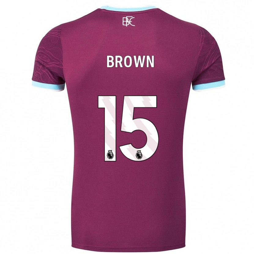Danxen Kvinnor Kian Mcmahon-Brown #15 Vinröd Himmelsblå Hemmatröja Matchtröjor 2025/26 Tröjor T-Tröja
