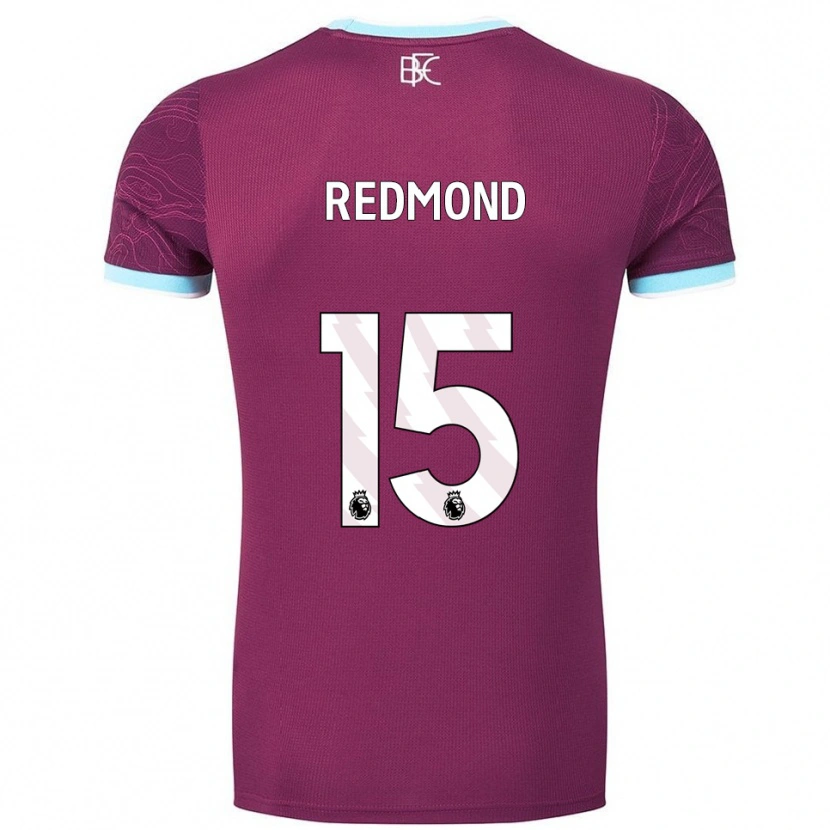 Danxen Kvinnor Nathan Redmond #15 Vinröd Himmelsblå Hemmatröja Matchtröjor 2025/26 Tröjor T-Tröja