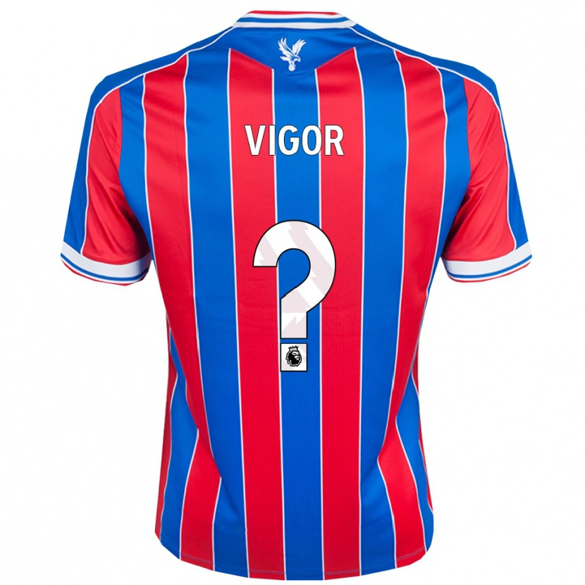Danxen Kvinnor Matthew Vigor #0 Blå Röd Vit Hemmatröja Matchtröjor 2025/26 Tröjor T-Tröja