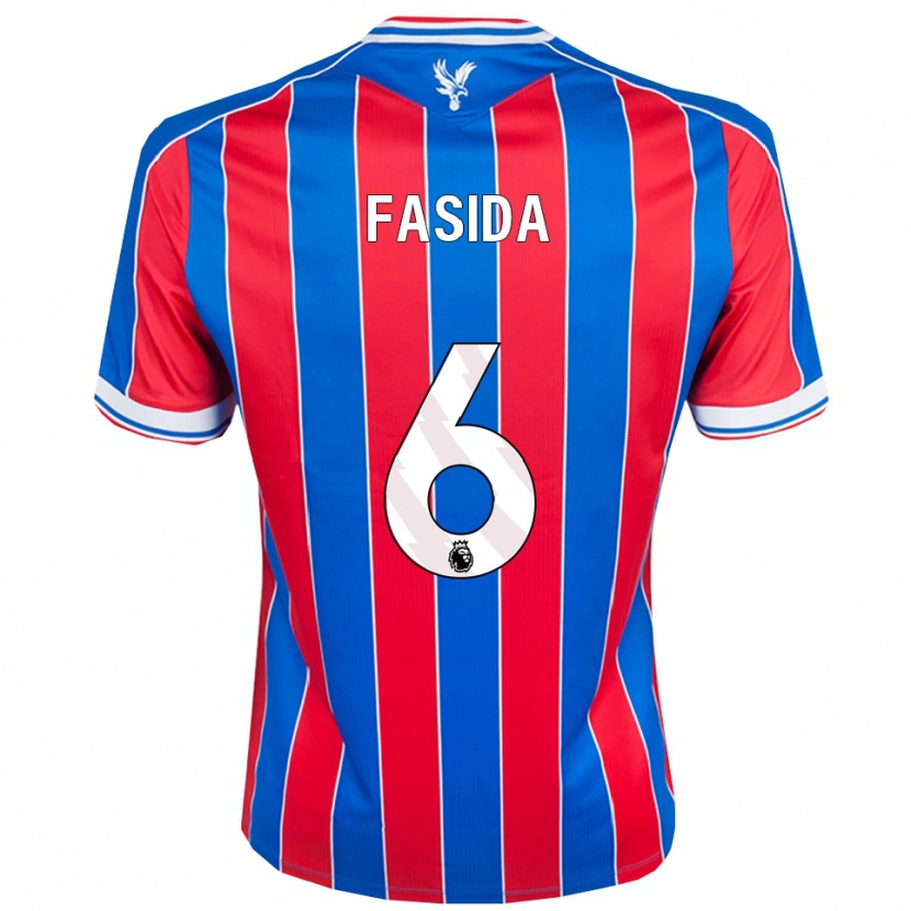 Danxen Kvinnor Jacob Fasida #6 Blå Röd Vit Hemmatröja Matchtröjor 2025/26 Tröjor T-Tröja
