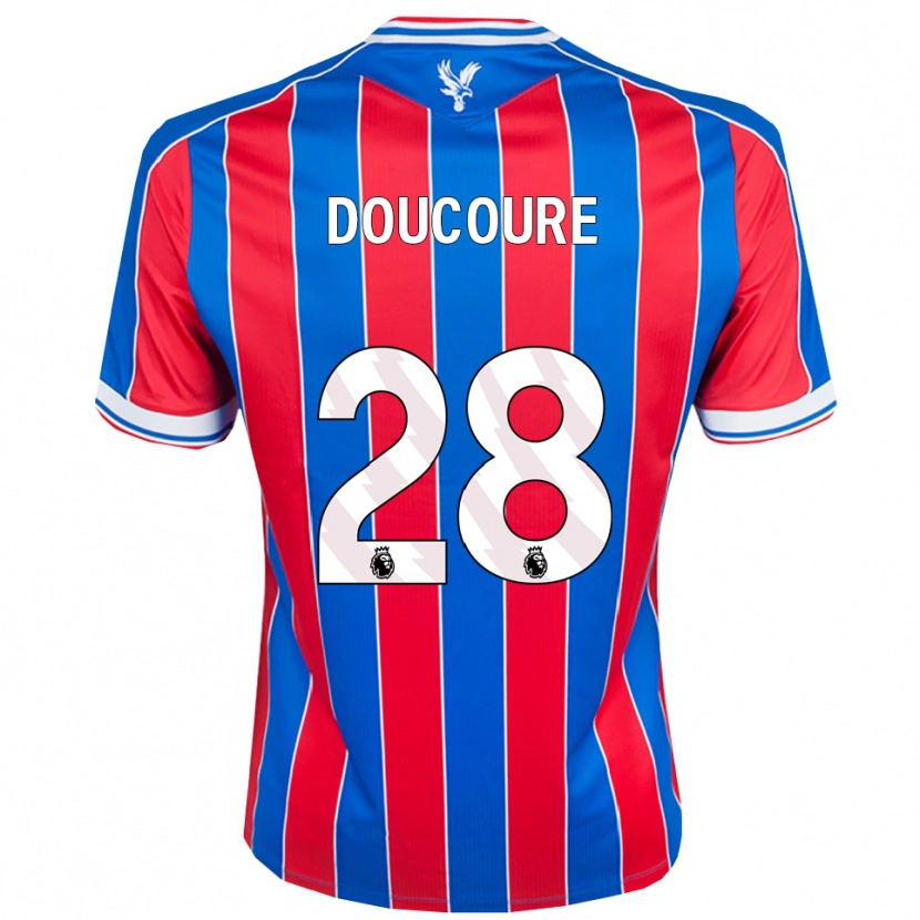 Danxen Kvinnor Cheick Doucouré #28 Blå Röd Vit Hemmatröja Matchtröjor 2025/26 Tröjor T-Tröja