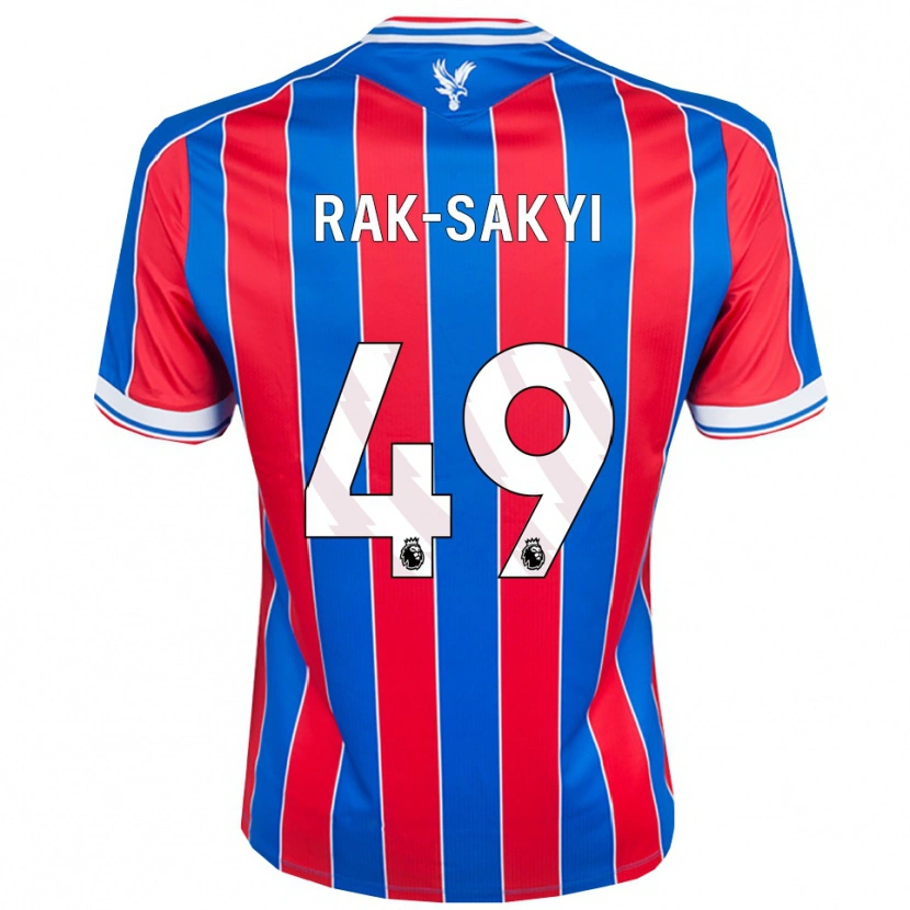 Danxen Kvinnor Jesurun Rak-Sakyi #49 Blå Röd Vit Hemmatröja Matchtröjor 2025/26 Tröjor T-Tröja