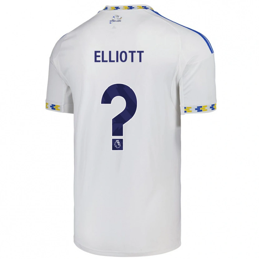 Danxen Kvinnor Izzy Elliott #0 Vit Blå Hemmatröja Matchtröjor 2025/26 Tröjor T-Tröja