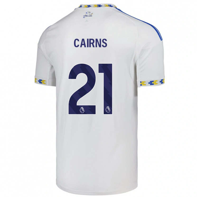 Danxen Kvinnor Alex Cairns #21 Vit Blå Hemmatröja Matchtröjor 2025/26 Tröjor T-Tröja
