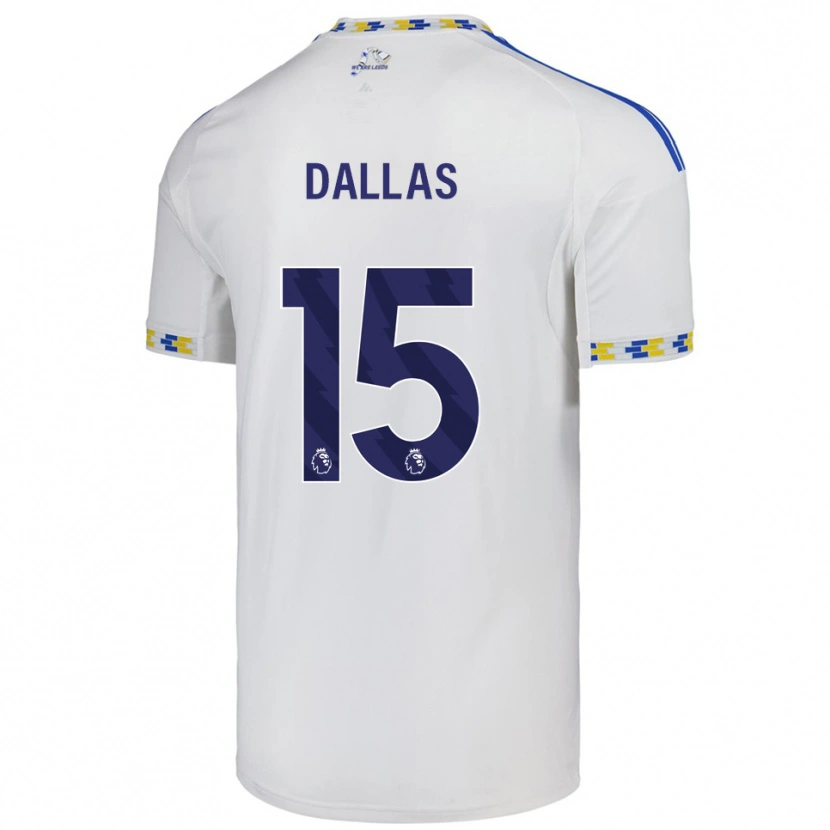 Danxen Kvinnor Stuart Dallas #15 Vit Blå Hemmatröja Matchtröjor 2025/26 Tröjor T-Tröja