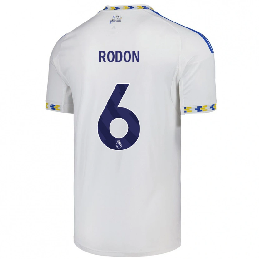 Danxen Kvinnor Joe Rodon #6 Vit Blå Hemmatröja Matchtröjor 2025/26 Tröjor T-Tröja