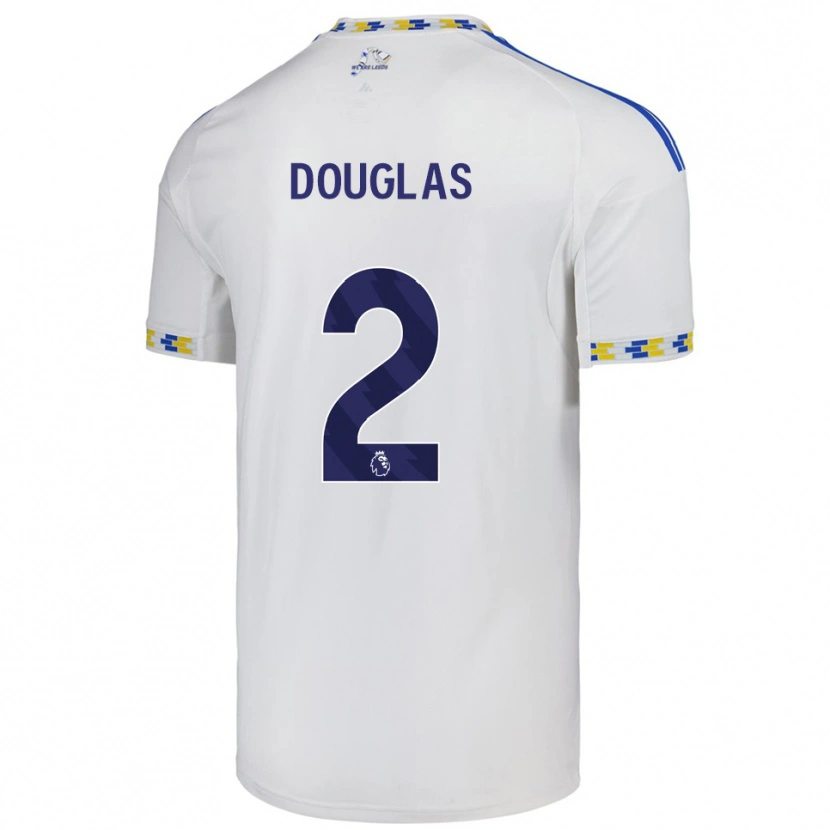 Danxen Kvinnor Connor Douglas #2 Vit Blå Hemmatröja Matchtröjor 2025/26 Tröjor T-Tröja