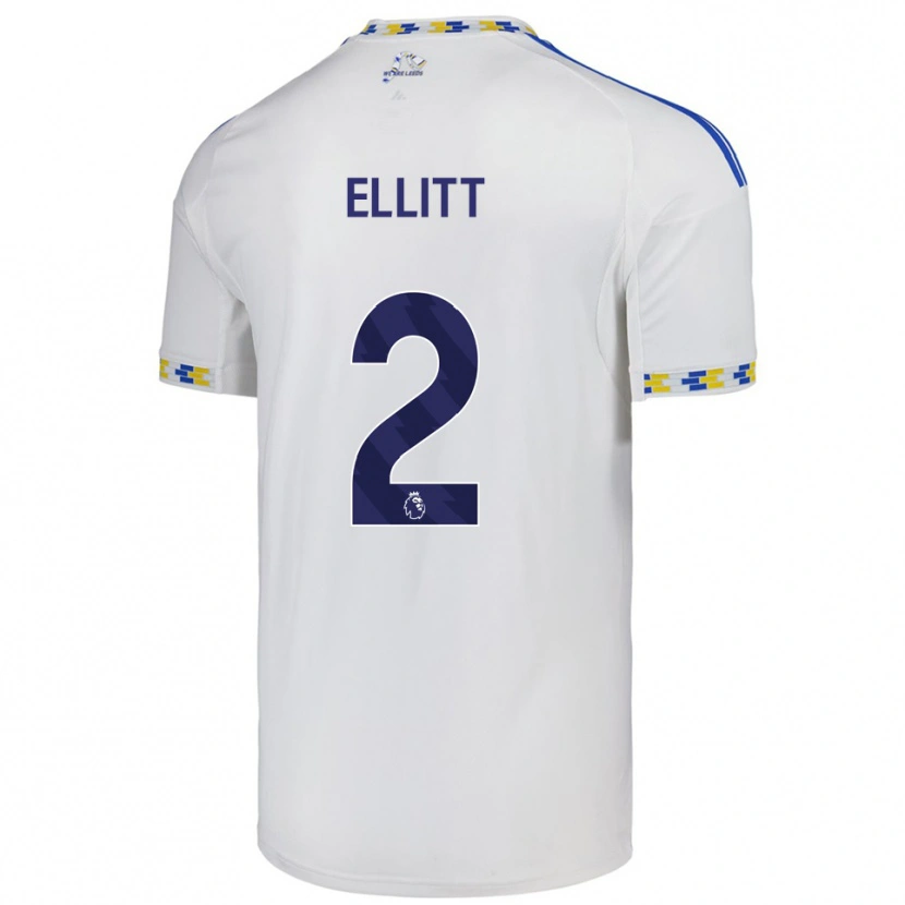Danxen Kvinnor Izzy Ellitt #2 Vit Blå Hemmatröja Matchtröjor 2025/26 Tröjor T-Tröja