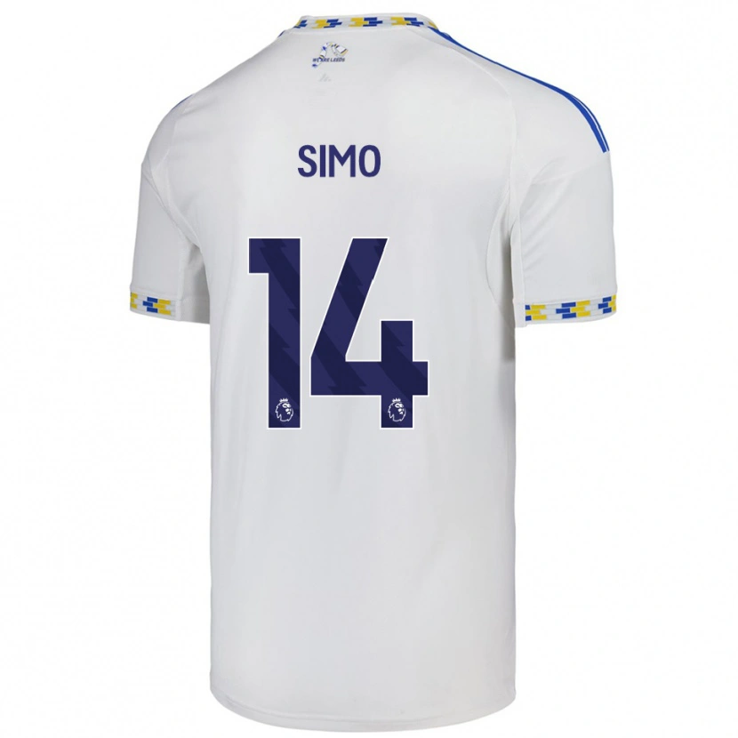 Danxen Kvinnor Elton Simo #14 Vit Blå Hemmatröja Matchtröjor 2025/26 Tröjor T-Tröja