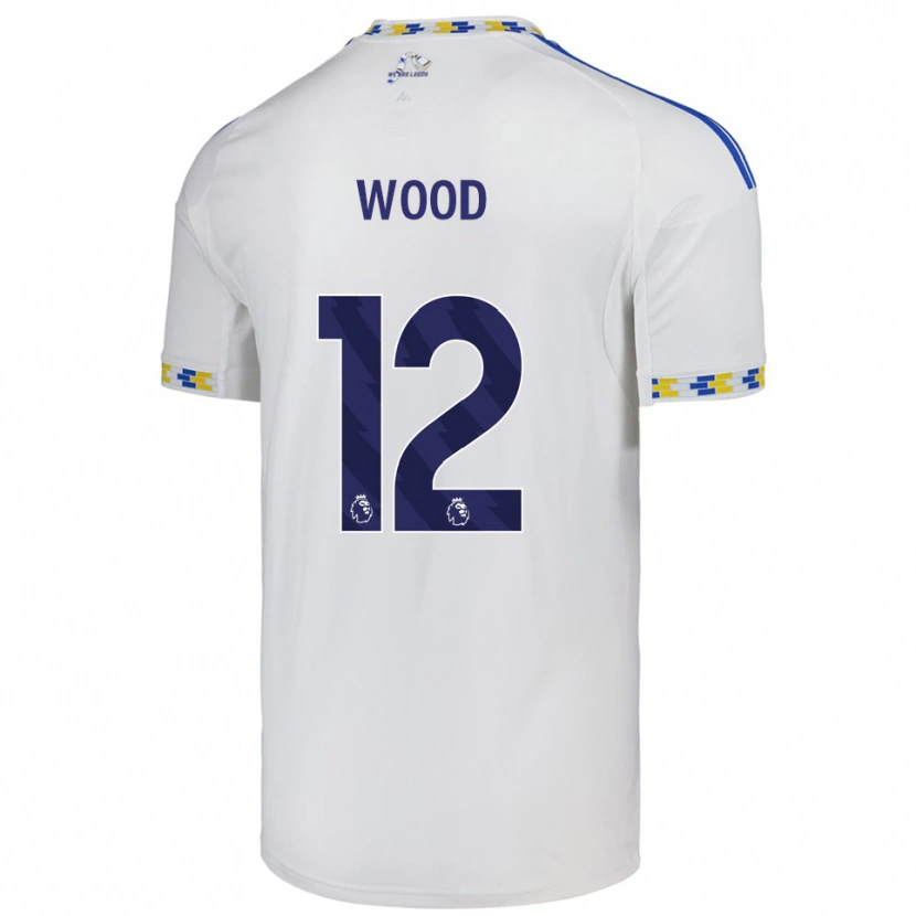 Danxen Kvinnor Oliver Wood #12 Vit Blå Hemmatröja Matchtröjor 2025/26 Tröjor T-Tröja
