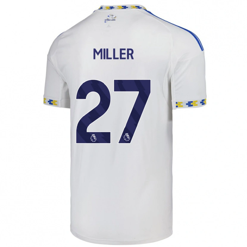 Danxen Kvinnor Amari Miller #27 Vit Blå Hemmatröja Matchtröjor 2025/26 Tröjor T-Tröja