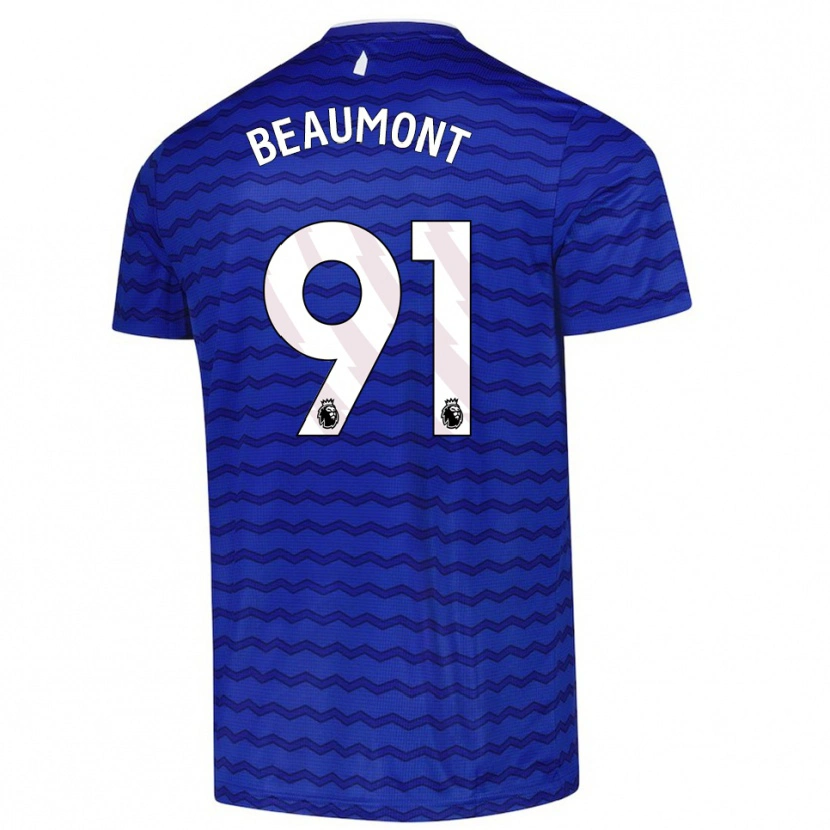 Danxen Kvinnor Jacob Beaumont-Clark #91 Blå Marinblå Hemmatröja Matchtröjor 2025/26 Tröjor T-Tröja