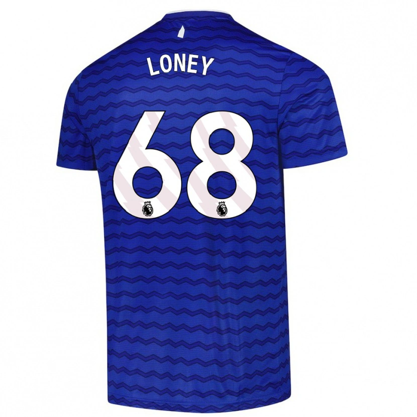 Danxen Kvinnor Ceiran Loney #68 Blå Marinblå Hemmatröja Matchtröjor 2025/26 Tröjor T-Tröja