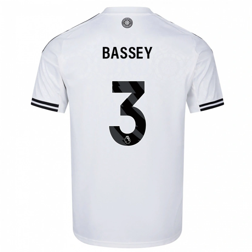 Danxen Kvinnor Calvin Bassey #3 Vit Svart Hemmatröja Matchtröjor 2025/26 Tröjor T-Tröja