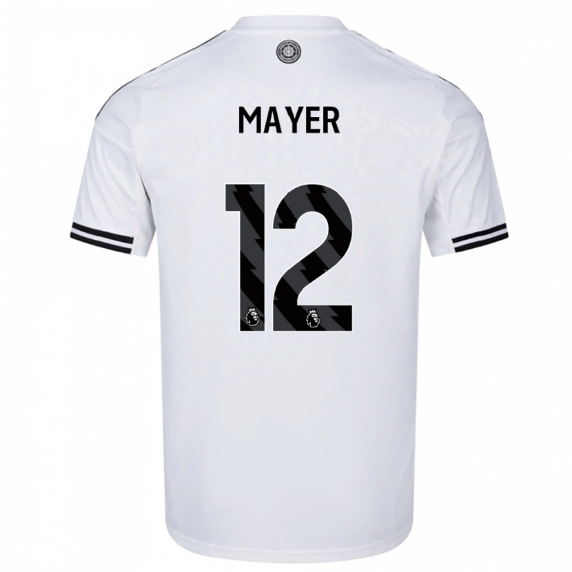Danxen Kvinnor Oliver Mayer #12 Vit Svart Hemmatröja Matchtröjor 2025/26 Tröjor T-Tröja