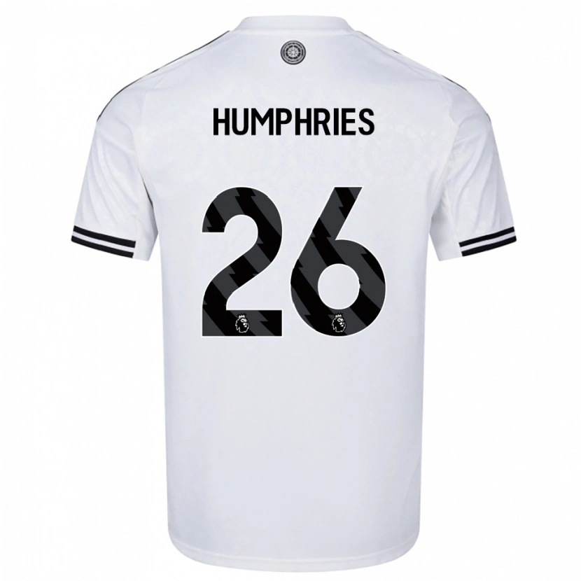 Danxen Kvinnor Marni Humphries #26 Vit Svart Hemmatröja Matchtröjor 2025/26 Tröjor T-Tröja