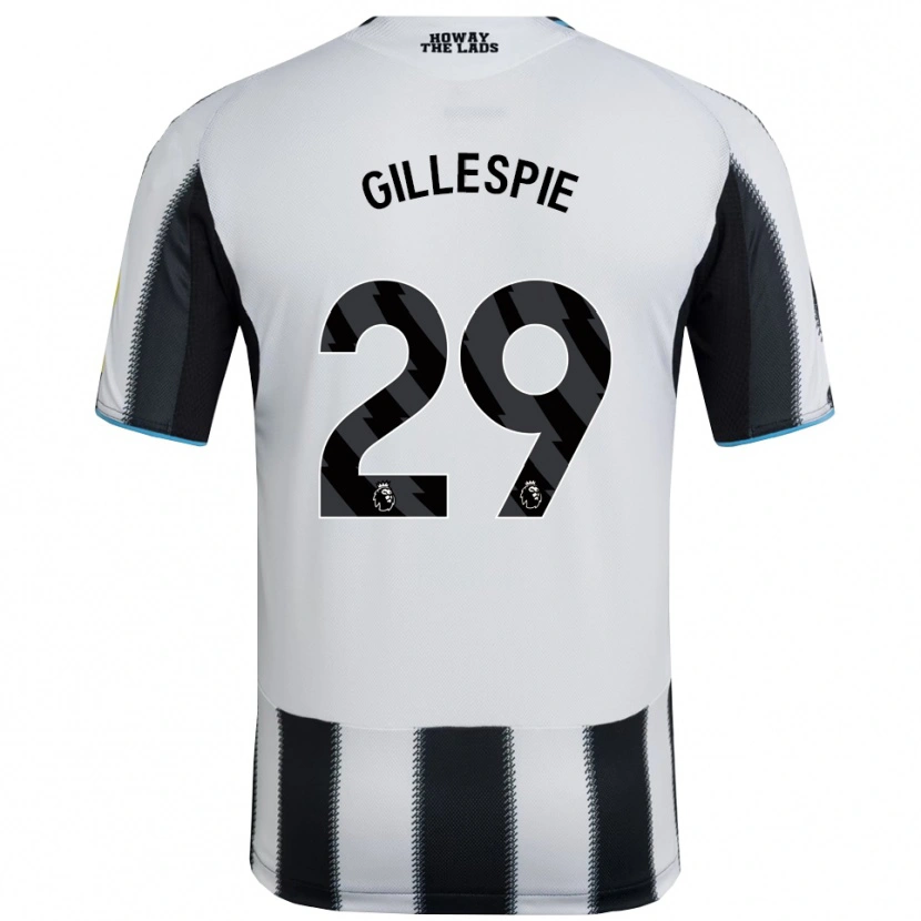 Danxen Kvinnor Mark Gillespie #29 Svart Vit Hemmatröja Matchtröjor 2025/26 Tröjor T-Tröja