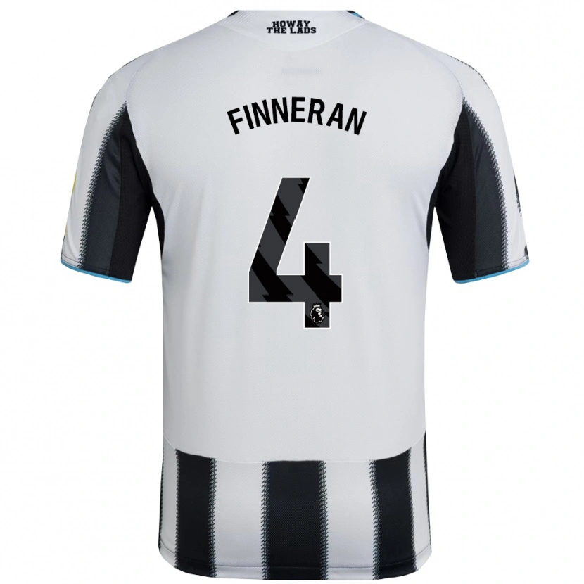 Danxen Kvinnor Rory Finneran #4 Svart Vit Hemmatröja Matchtröjor 2025/26 Tröjor T-Tröja