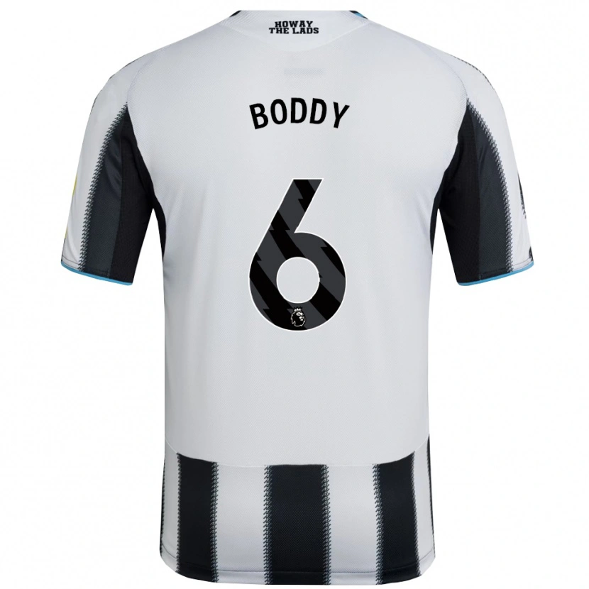 Danxen Kvinnor Elysia Boddy #6 Svart Vit Hemmatröja Matchtröjor 2025/26 Tröjor T-Tröja
