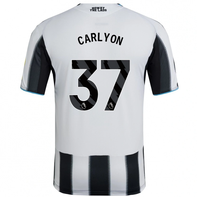 Danxen Kvinnor Nathan Carlyon #37 Svart Vit Hemmatröja Matchtröjor 2025/26 Tröjor T-Tröja