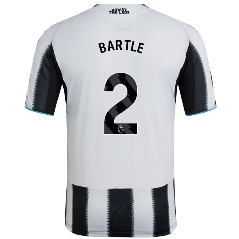 Danxen Kvinnor Jodie Bartle #2 Svart Vit Hemmatröja Matchtröjor 2025/26 Tröjor T-Tröja