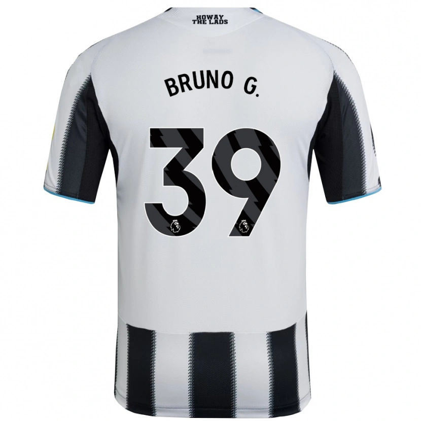 Danxen Kvinnor Bruno Guimarães #39 Svart Vit Hemmatröja Matchtröjor 2025/26 Tröjor T-Tröja