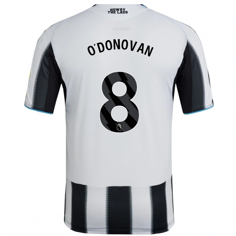 Danxen Kvinnor Alex O'donovan #8 Svart Vit Hemmatröja Matchtröjor 2025/26 Tröjor T-Tröja