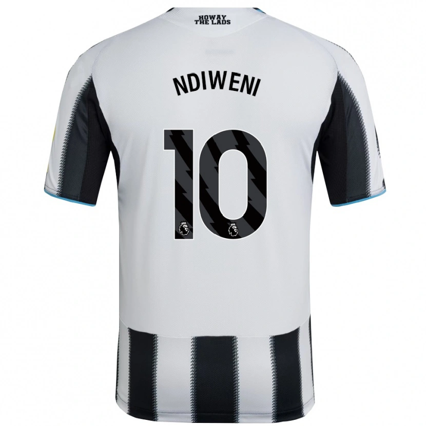 Danxen Kvinnor Ethan Ndiweni #10 Svart Vit Hemmatröja Matchtröjor 2025/26 Tröjor T-Tröja