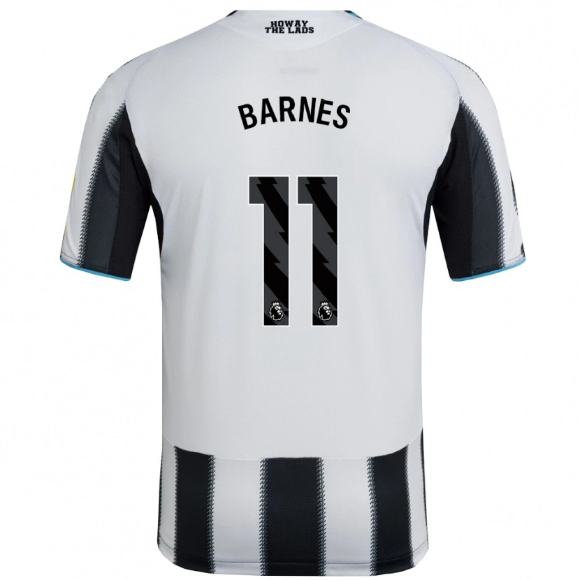 Danxen Kvinnor Harvey Barnes #11 Svart Vit Hemmatröja Matchtröjor 2025/26 Tröjor T-Tröja