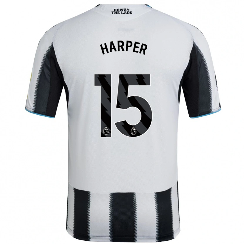Danxen Kvinnor Fraser Harper #15 Svart Vit Hemmatröja Matchtröjor 2025/26 Tröjor T-Tröja