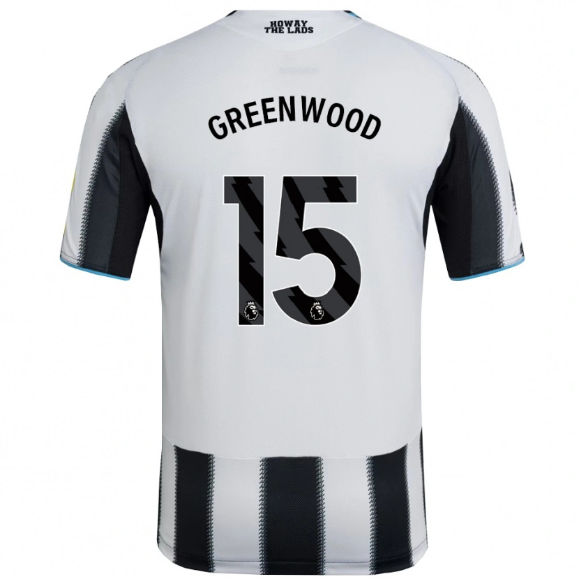 Danxen Kvinnor Hannah Greenwood #15 Svart Vit Hemmatröja Matchtröjor 2025/26 Tröjor T-Tröja
