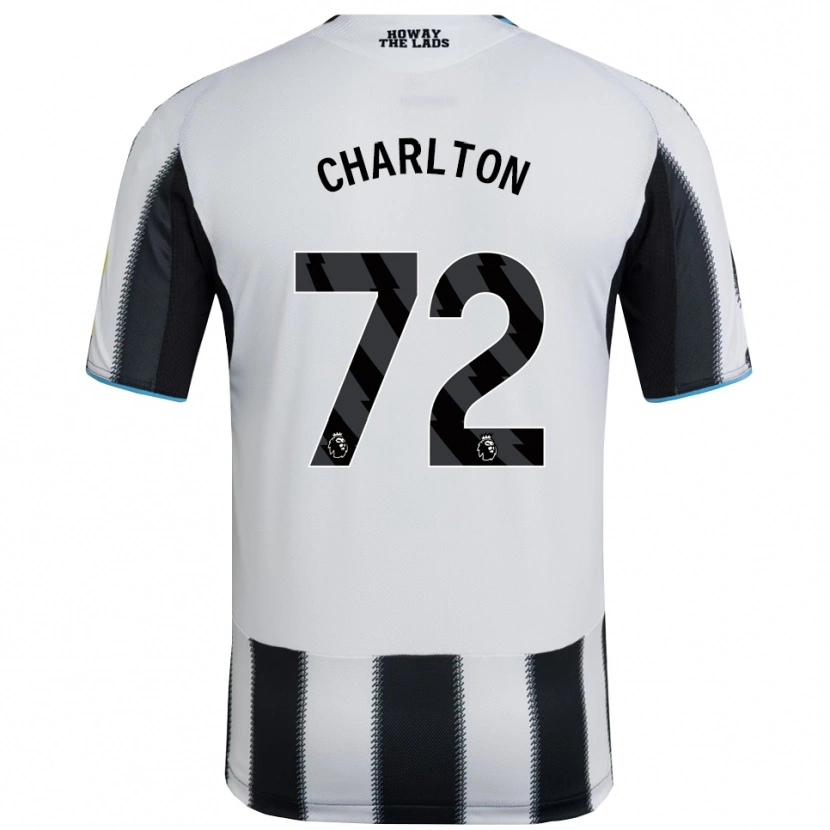 Danxen Kvinnor Dylan Charlton #72 Svart Vit Hemmatröja Matchtröjor 2025/26 Tröjor T-Tröja