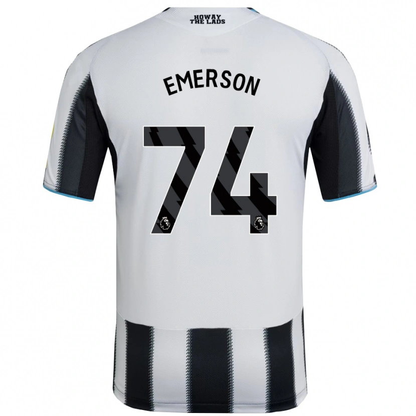 Danxen Kvinnor Johnny Emerson #74 Svart Vit Hemmatröja Matchtröjor 2025/26 Tröjor T-Tröja