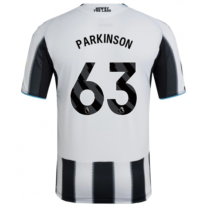 Danxen Kvinnor Ben Parkinson #63 Svart Vit Hemmatröja Matchtröjor 2025/26 Tröjor T-Tröja