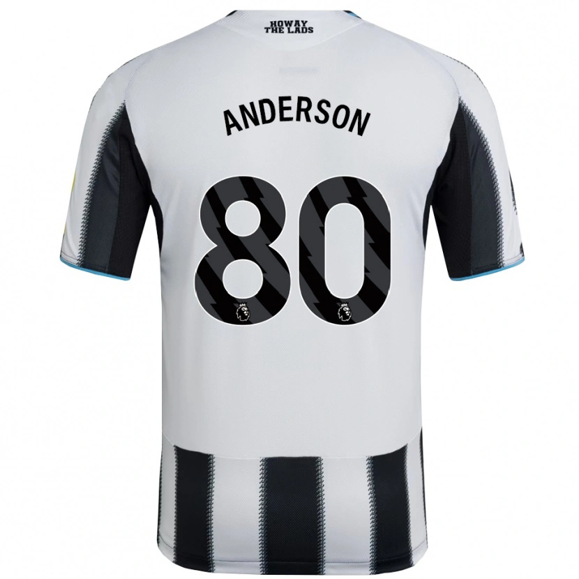 Danxen Kvinnor Will Anderson #80 Svart Vit Hemmatröja Matchtröjor 2025/26 Tröjor T-Tröja