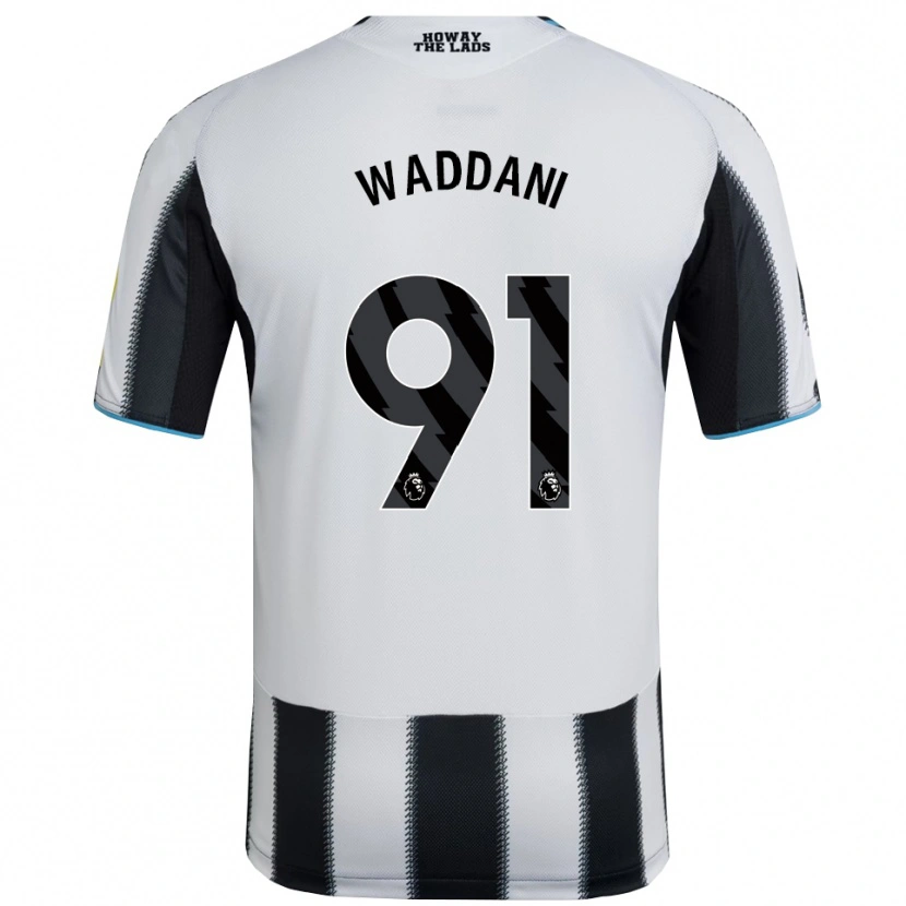 Danxen Kvinnor Mohamed Waddani #91 Svart Vit Hemmatröja Matchtröjor 2025/26 Tröjor T-Tröja