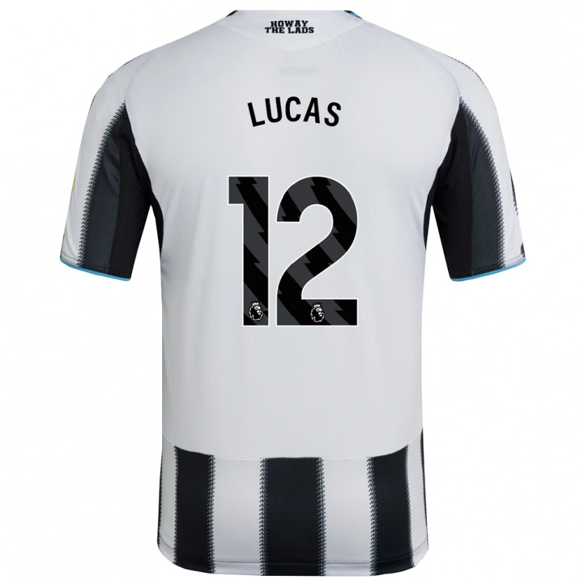 Danxen Kvinnor Kayden Lucas #12 Svart Vit Hemmatröja Matchtröjor 2025/26 Tröjor T-Tröja