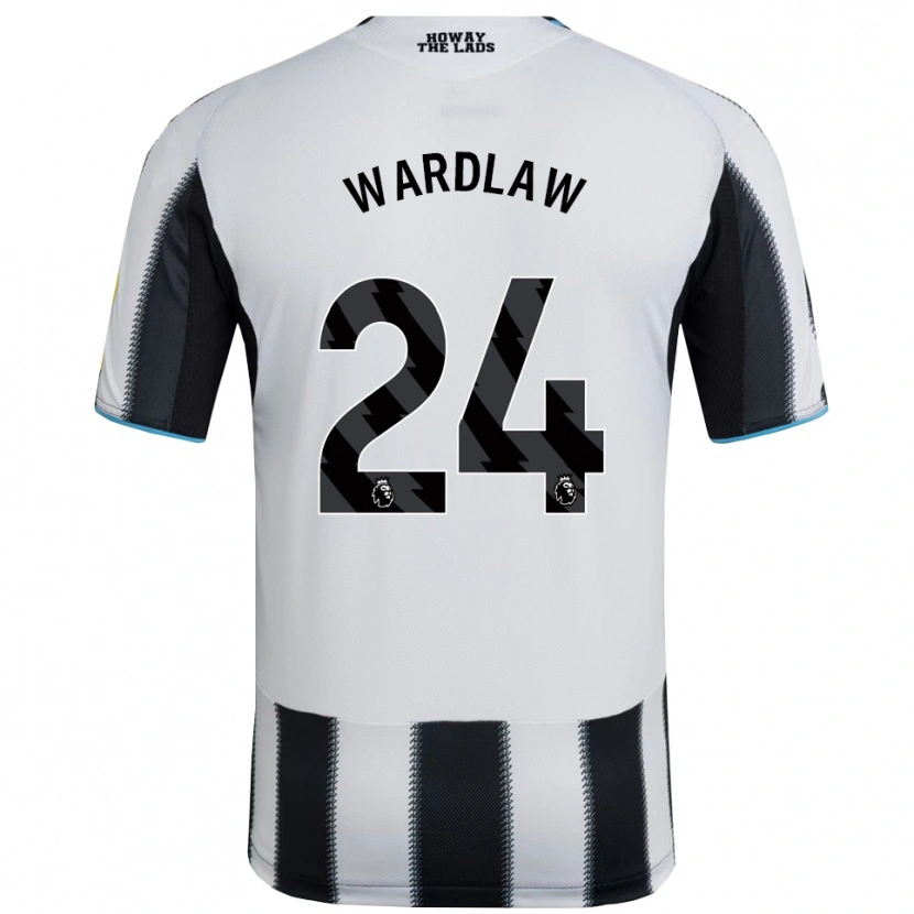 Danxen Kvinnor Charlotte Wardlaw #24 Svart Vit Hemmatröja Matchtröjor 2025/26 Tröjor T-Tröja