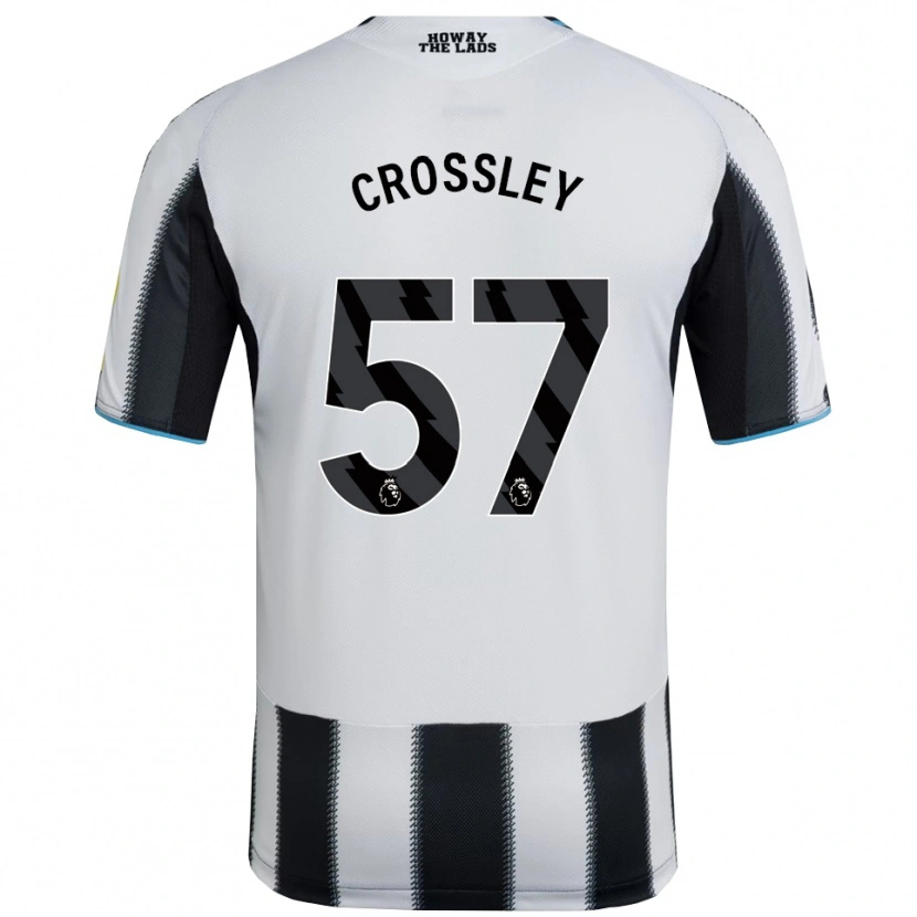 Danxen Kvinnor Kyle Crossley #57 Svart Vit Hemmatröja Matchtröjor 2025/26 Tröjor T-Tröja