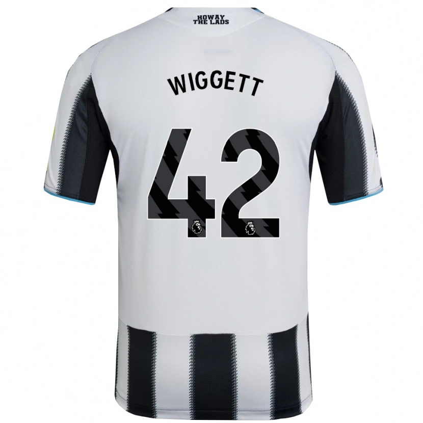 Danxen Kvinnor Charlie Wiggett #42 Svart Vit Hemmatröja Matchtröjor 2025/26 Tröjor T-Tröja